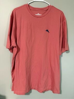 Tommy Bahama Short Sleeve Men’s T-Shirt - Coral Size Large Like New Condition